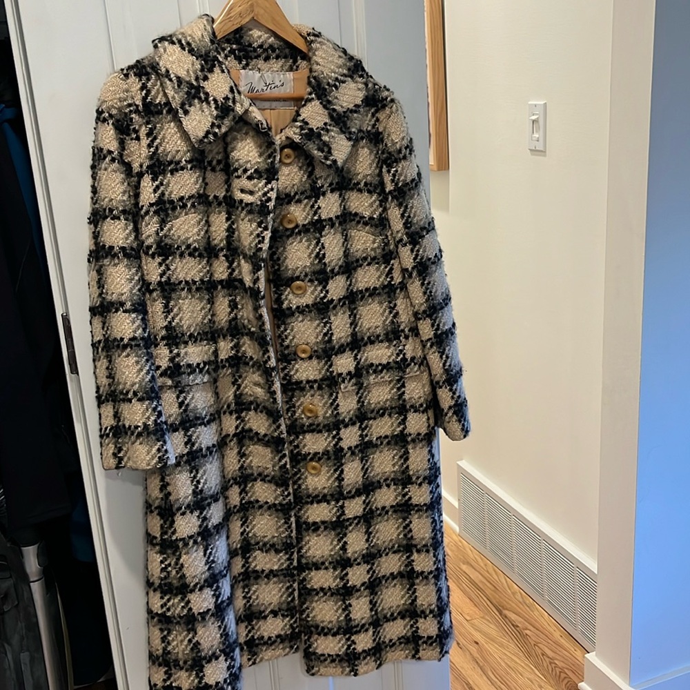 Vintage Martin’s plaid wool women’s coat